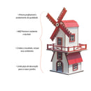 Decoração de Natal Moinho Vila de MDF