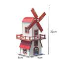 Decoração de Natal Moinho Vila de MDF