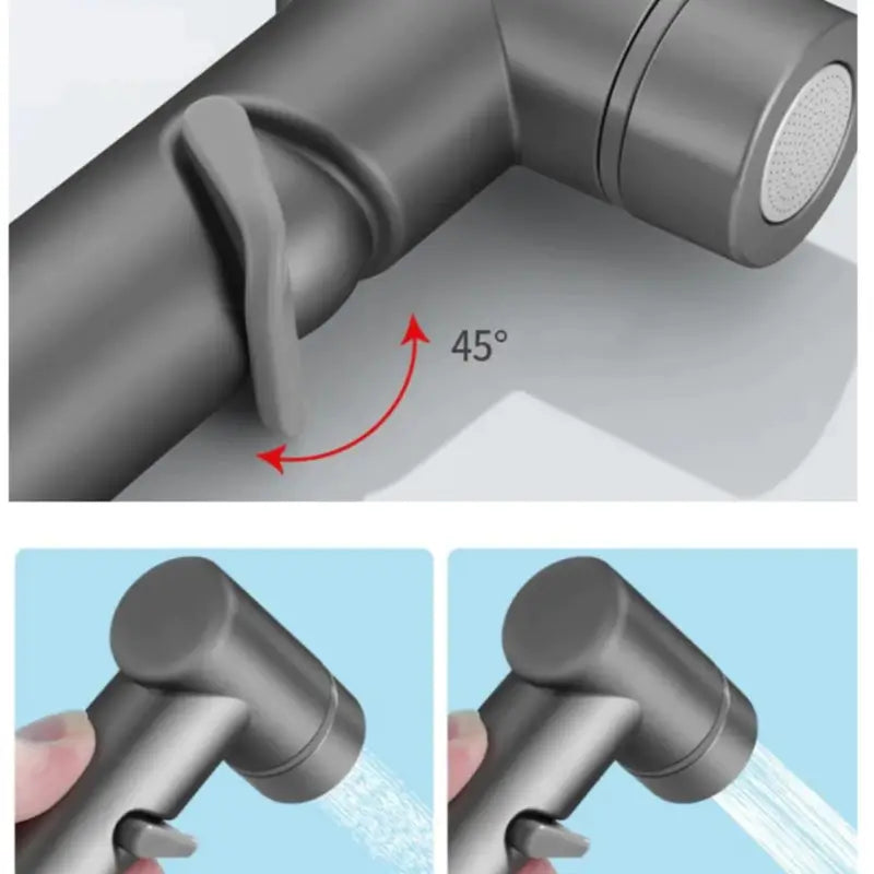 Ducha Higiênica para Banheiro Kit Completo com Registro Duplo