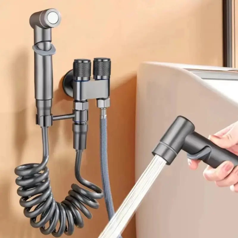 Ducha Higiênica para Banheiro Kit Completo com Registro Duplo