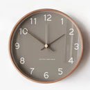 Relógio de Parede Japonês com Ponteiros de Madeira