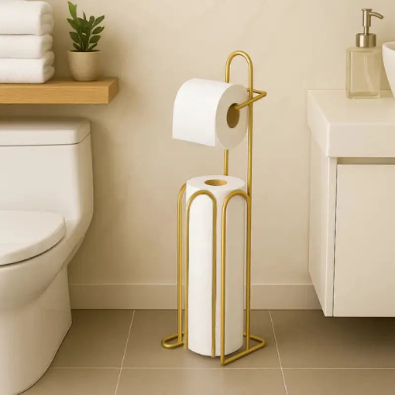 Suporte de Papel Higiênico de Chão para Banheiro