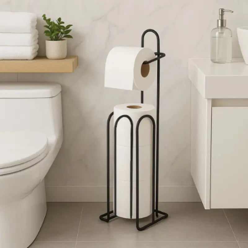 Suporte de Papel Higiênico de Chão para Banheiro