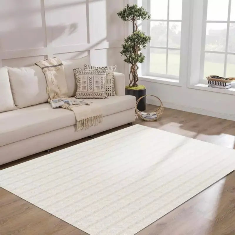 Tapete Listrado para Sala em Algodão 150x300cm