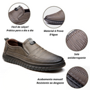Mocassim Masculino de Couro - Crossyt (Compre 1 Leve 2)